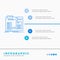 Build, construct, diy, engineer, workshop Infographics Template for Website and Presentation. Line Blue icon infographic style