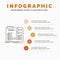 Build, construct, diy, engineer, workshop Infographics Template for Website and Presentation. Line Gray icon with Orange