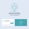 Build, craft, develop, developer, game Business Logo Line Icon Symbol for your business. Turquoise Business Cards with Brand logo