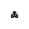 Build icon. People house symbol