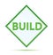 Build modern abstract green diamond button