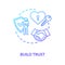 Build trust concept icon