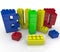 Build Word in Toy Building Blocks