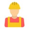 Builder flat icon, build and repair, construction