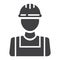 Builder glyph icon, build and repair, construction