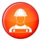 Builder icon, flat style