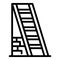 Builder ladder icon, outline style