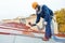 Builder roofer painter worker