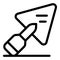 Builder trowel icon, outline style