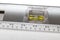 Builders spirit level in aluminum ruler