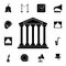 the building of the ancient theater icon. Detailed set of theater icons. Premium graphic design. One of the collection icons for