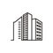 Building apartments logo