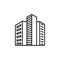 Building apartments logo