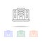 Building appartments icon. Elements of real estate in multi colored icons. Premium quality graphic design icon. Simple icon for