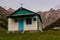 Building of Artuch Alplager hut in Fann mountains, Tajikist