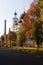 The building of the beautiful Cathedral of the Epiphany in Noginsk