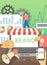 Building brand for online shop, vector poster banner template