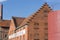 Building with brick masonry - historical brewery