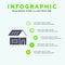 Building, Build, Construction, Home Solid Icon Infographics 5 Steps Presentation Background