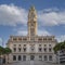 Building of the Camara Municipal do Porto on Avenida dos Aliados in Porto, Portugal.