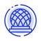 Building, Canada, City, Dome Blue Dotted Line Line Icon