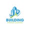 Building Cleaning Service Logo Symbol Icon Design Template