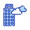 Building, cloud, home, weather fully editable vector icon