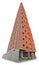 Building cone shaped