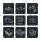 Building and contruction materials icons set