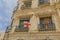 Building detail at the entrance to the Latin Patriarchate Street in Jerusalem