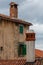 Building details in the historic centre of Labin town