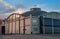 The building of the Estonian Maritime Museum in the seaplane harbor. Tallinn, Estonia. A fragment of the building in the