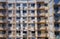 Building facade defocused, Rio de Janeiro, Brazil