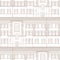 Building facade seamless pattern. City architectural retro blueprint