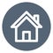 Building, family house bold outline vector icon you can easily modify