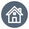 building, family house bold outline vector icon you can easily modify