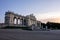 Building of Gloriette palace pavilion in Vienna, Austria near Schonbrunn castle in dusk