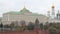 Building of Grand Kremlin Palace in Moscow, towers of cathedral
