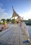 Building on a Guayaquil boardwalk