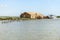 Building at historical fishing station, Comacchio, Italy