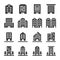 building icon set