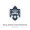 Building insurance icon. Trendy flat vector Building insurance i