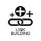 building links icon. Element of seo and development icon with name for mobile concept and web apps. Detailed building links icon