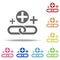 building links icon. Elements of Seo & Development in multi colored icons. Simple icon for websites, web design, mobile app, info