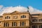 The building of Lonja del Comercio, stock exchange, now the offices of foreign companies. Topped with a statue of mercury, the God