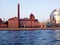 The building of the Ludwig Nobel factory in St. Petersburg. View from the water