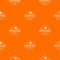 Building materials pattern vector orange