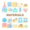 Building Materials And Supplies Icons Set Vector