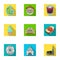 Building, national, style and other web icon in flat style.Denmark, sea, history, attributes icons in set collection.