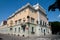 Building with painted facade in Miskolc